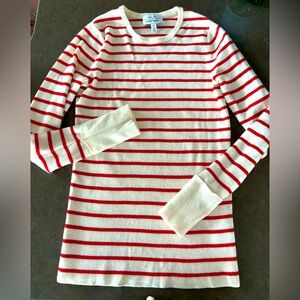 & Other Stories Red Stripe Wool Blend Sweater (XS)